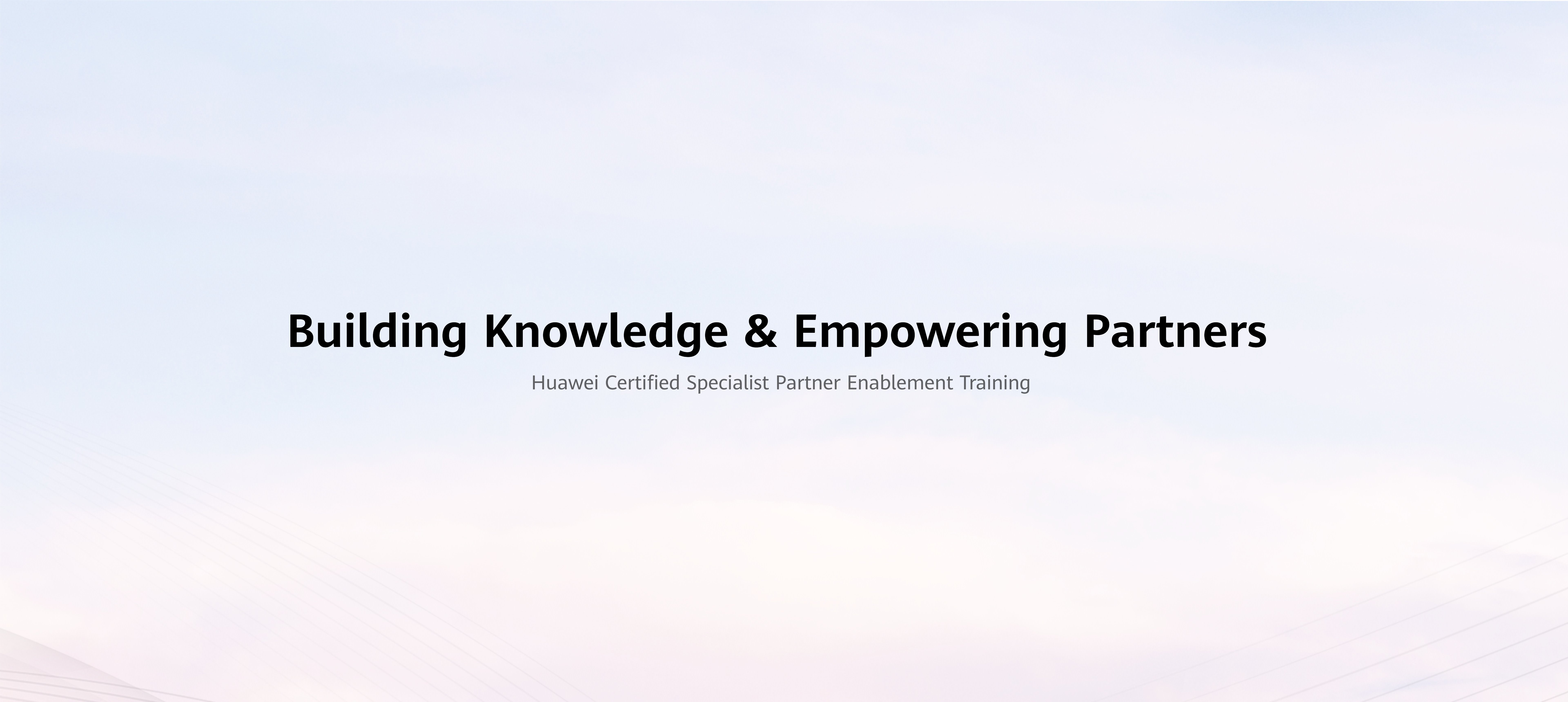 Huawei Certified Specialist Partner Enablement Training kv
