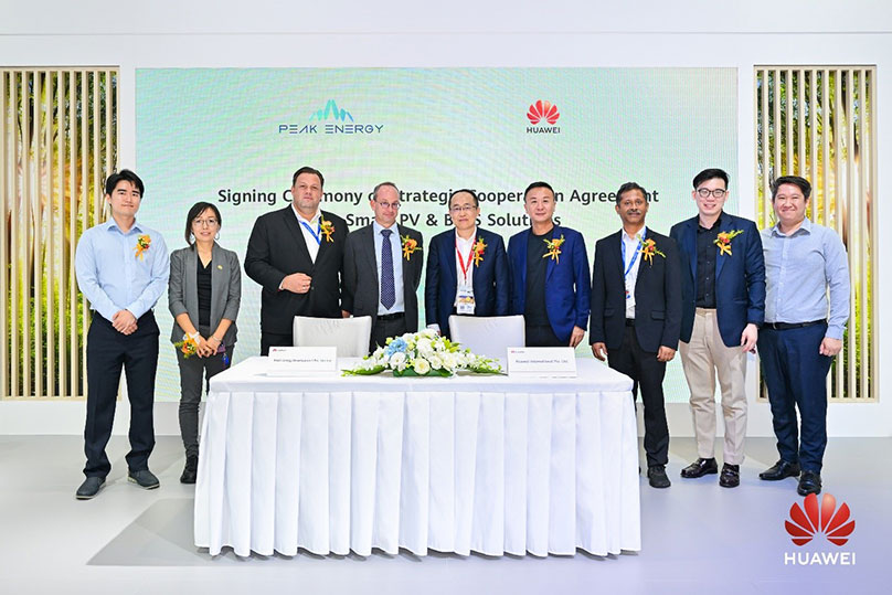 Huawei Digital Power and Peak Energy Sign MoU at SNEC 2025 to Accelerate 700MWp C&I Solar Projects Across APAC