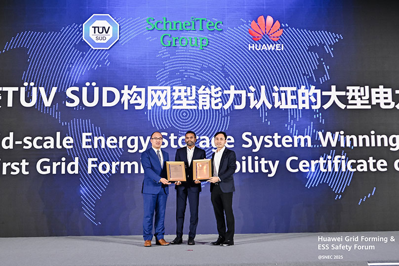 Huawei and SchneiTec Commission Cambodia’s First TÜV SÜD-Certified Grid-Forming Energy Storage Project