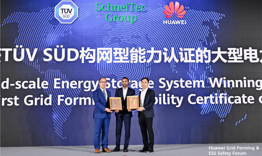 Huawei and SchneiTec Commission Cambodia’s First TÜV SÜD-Certified Grid-Forming Energy Storage Project